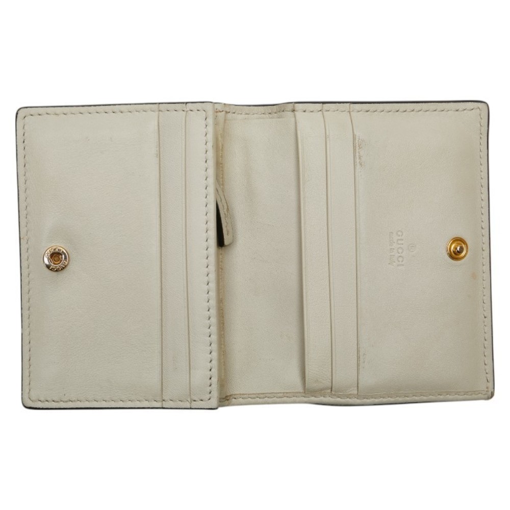 Gucci Ophidia Gg Python Bifold Compact Wallet Whi… - image 8